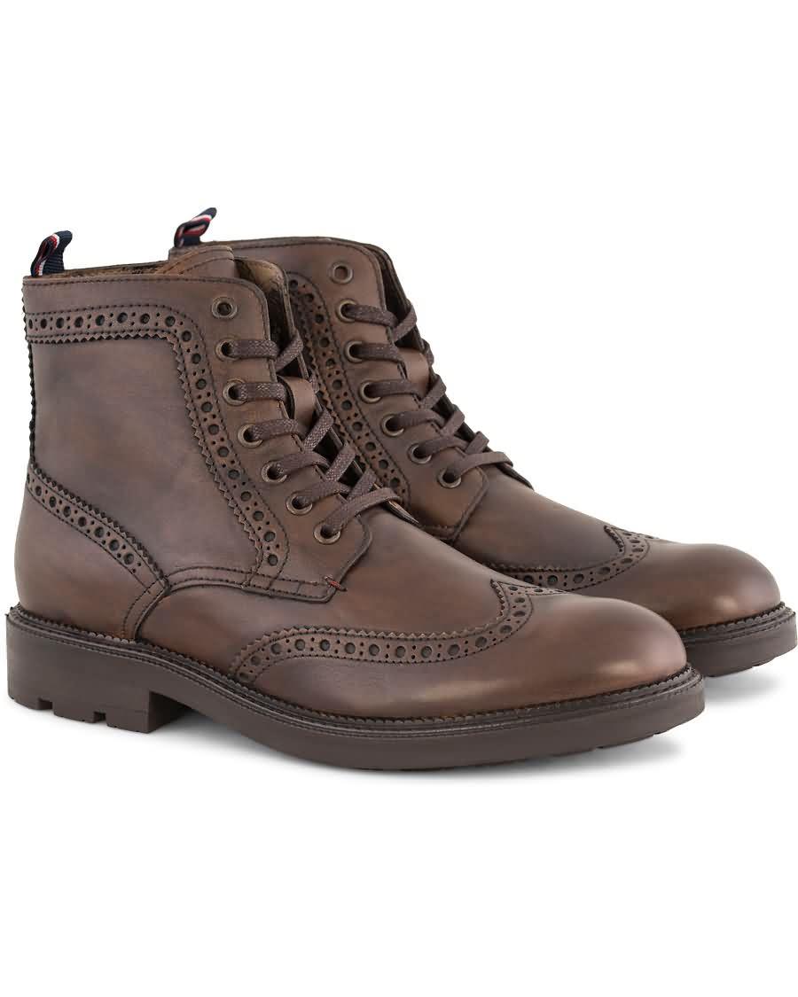 tommy hilfiger heritage boot dark brown calf Originale Butikker icm5z